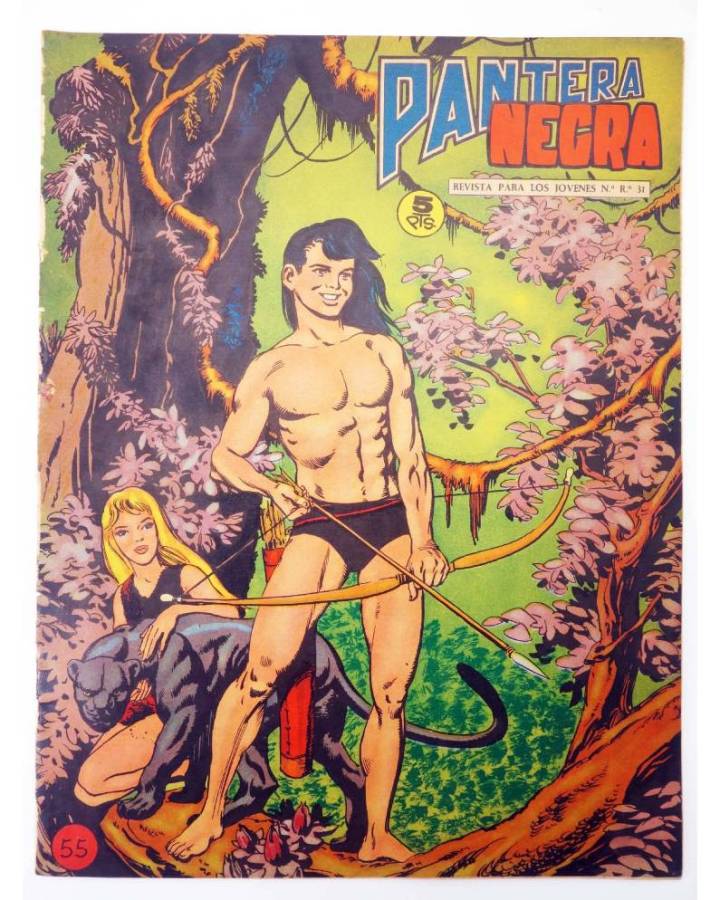 Cubierta de PANTERA NEGRA - REVISTA 55 (Vvaa) Maga 1965. ORIGINAL