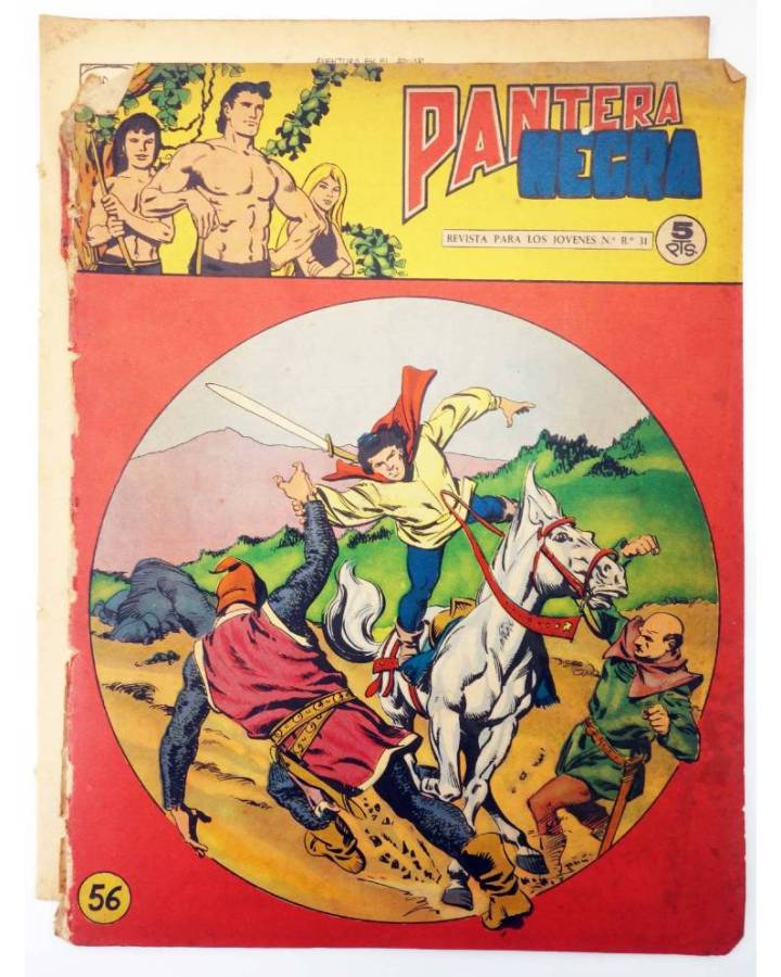 Cubierta de PANTERA NEGRA - REVISTA 56 (Vvaa) Maga 1965. ORIGINAL