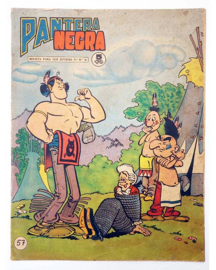 Cubierta de PANTERA NEGRA - REVISTA 57 (Vvaa) Maga 1965. ORIGINAL