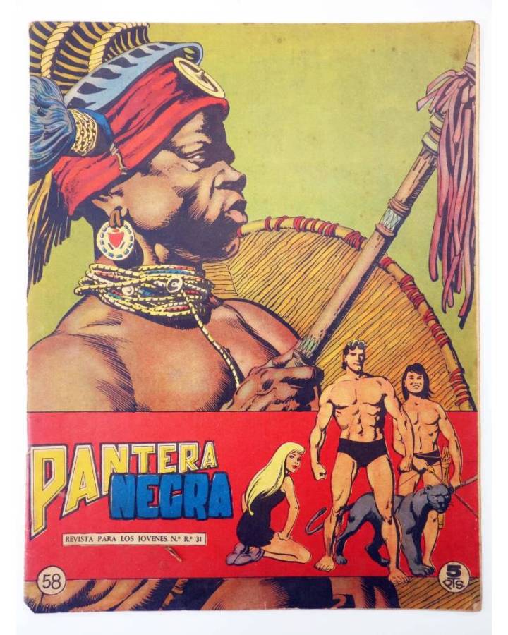 Cubierta de PANTERA NEGRA - REVISTA 58 (Vvaa) Maga 1965. ORIGINAL