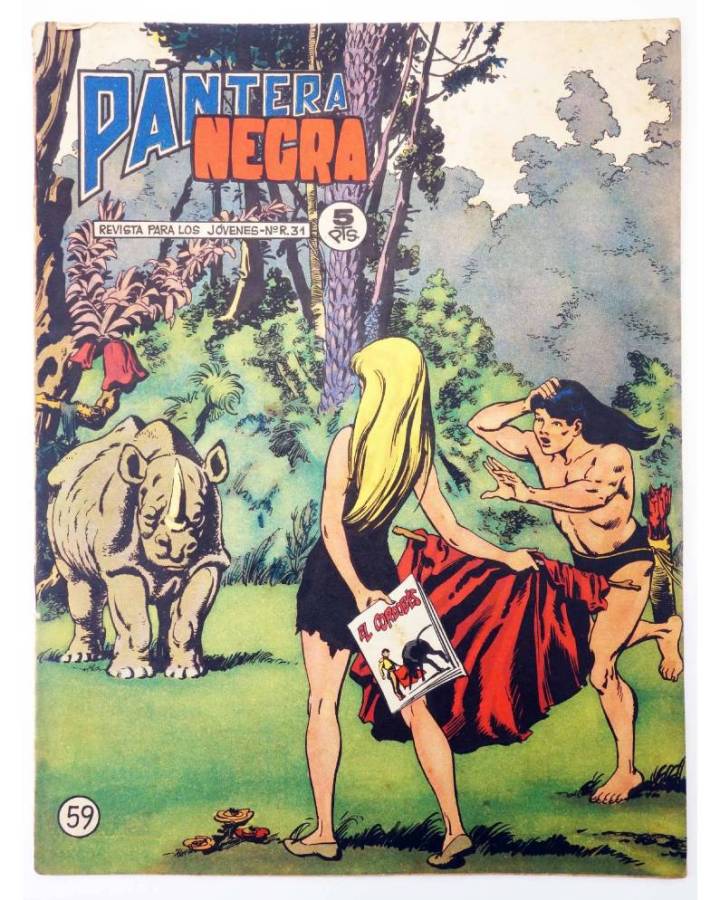 Cubierta de PANTERA NEGRA - REVISTA 59 (Vvaa) Maga 1965. ORIGINAL