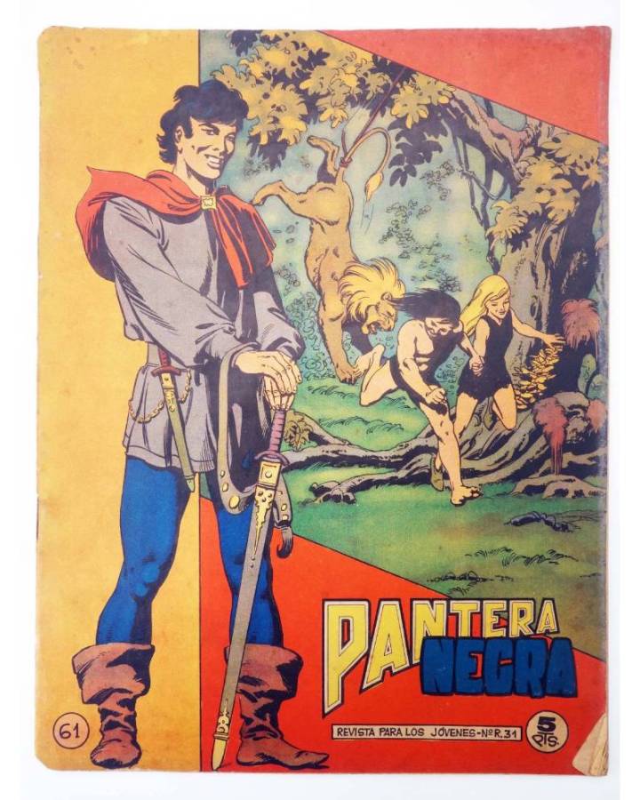 Cubierta de PANTERA NEGRA - REVISTA 61 (Vvaa) Maga 1965. ORIGINAL