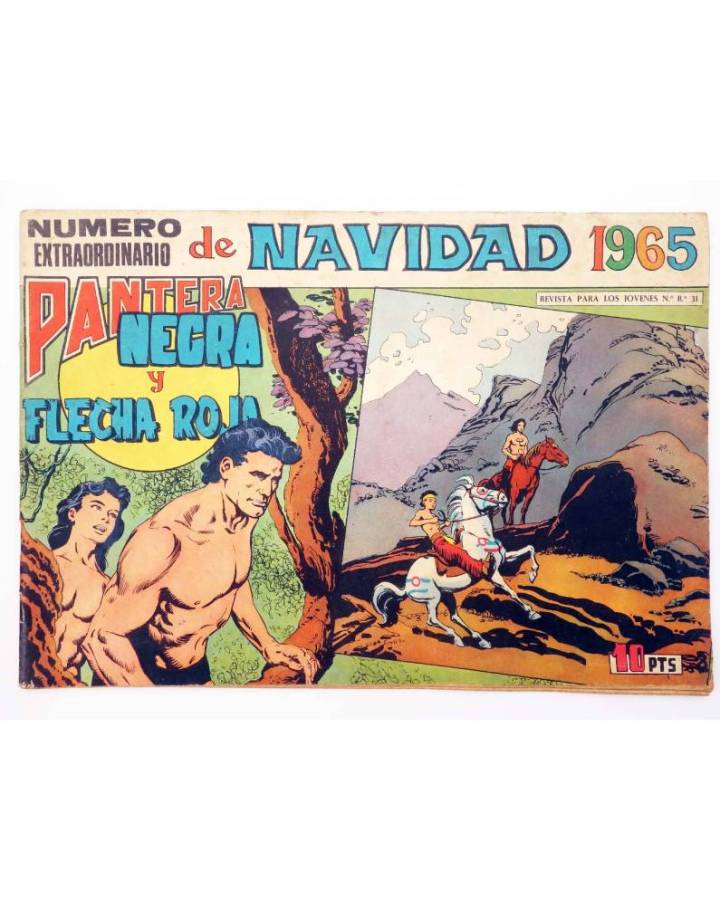 Cubierta de PANTERA NEGRA Y FLECHA ROJA. EXTRAORDINARIO DE VACACIONES. VERANO 1965 (Vvaa) Maga 1965. ORIGINAL