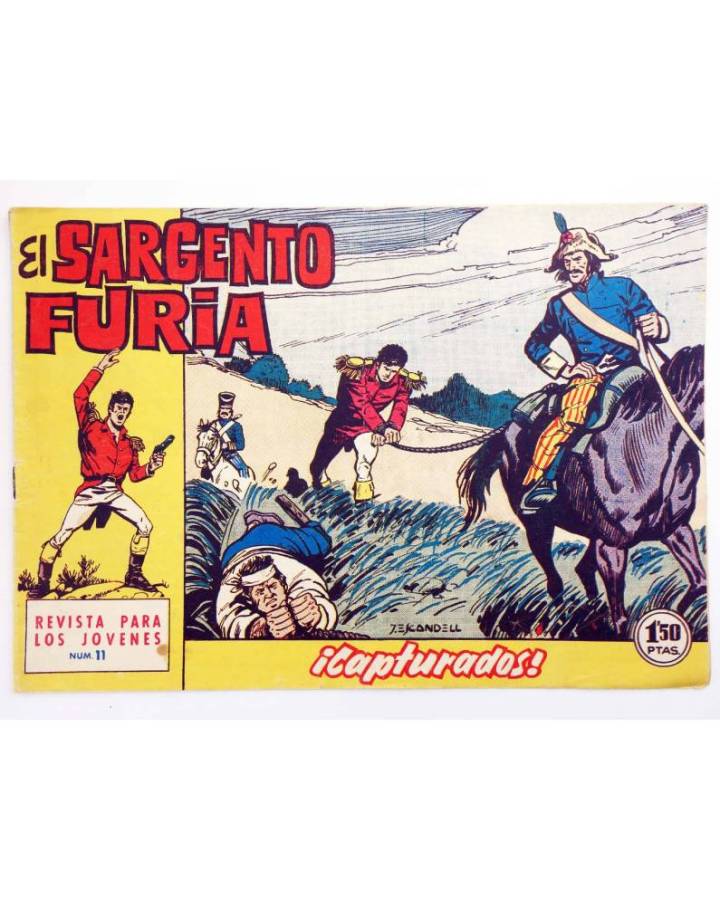 Cubierta de EL SARGENTO FURIA 11. CAPTURADOS (Cassarel / Escandell) Bruguera 1962