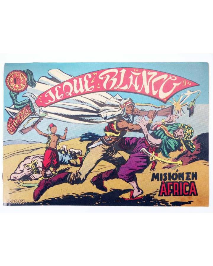 Cubierta de FACSIMIL JEQUE BLANCO 1. MISIÓN EN ÁFRICA. Club Amigos de la Historieta Circa 1981