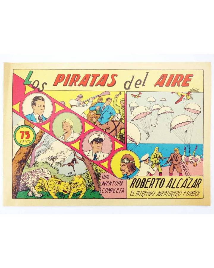 Cubierta de FACSIMIL ROBERTO ALCÁZAR Y PEDRÍN 1. LOS PIRATAS DEL AIRE (Arizmendi / Vañó) Club Amigos de la Historieta Ci