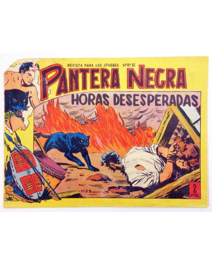 Cubierta de PANTERA NEGRA 29. HORAS DESESPERADAS (P. Quesada / José Ortiz) Maga 1965