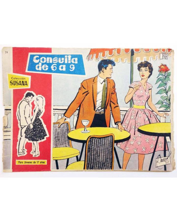 Cubierta de COLECCIÓN SUSANA 29. CONSULTA DE 6 A 9 (E. Sotillos / Daniel) Toray 1959