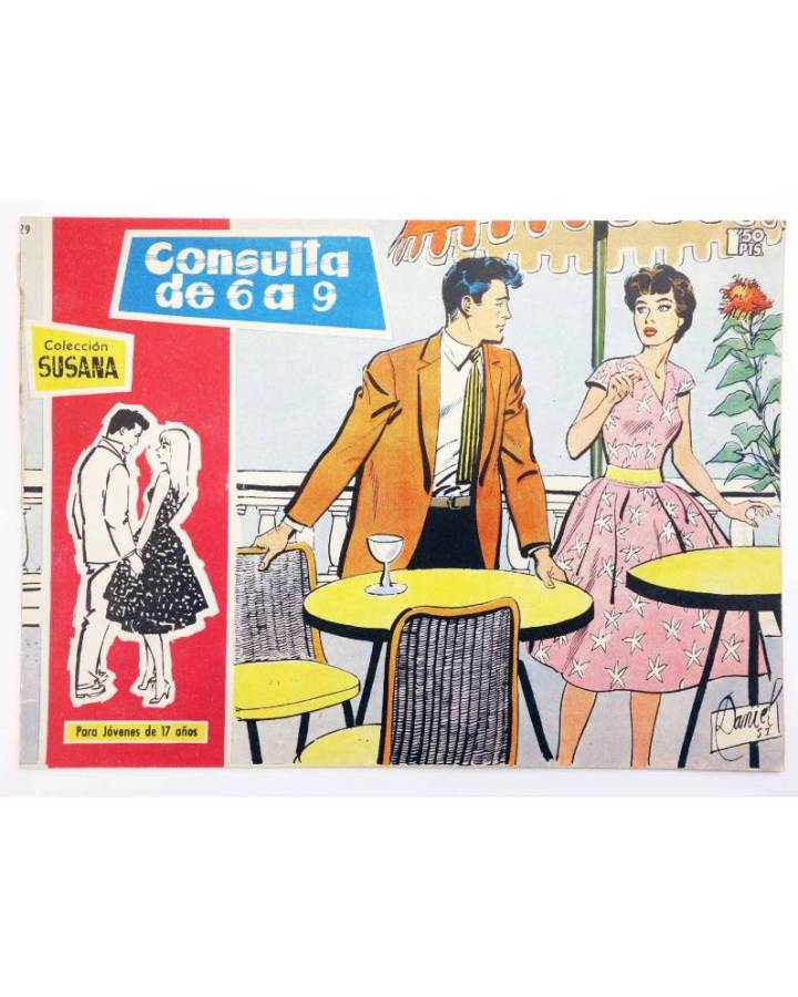 Cubierta de COLECCIÓN SUSANA 29. CONSULTA DE 6 A 9 (E. Sotillos / Daniel) Toray 1959