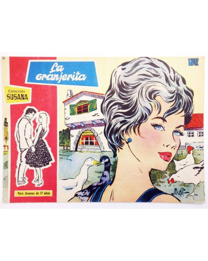 Cubierta de COLECCIÓN SUSANA 30. LA GRANJERITA (Ana María / Juli) Toray 1959