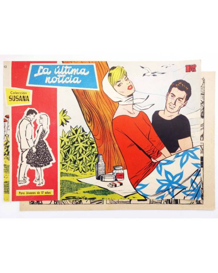 Cubierta de COLECCIÓN SUSANA 43. LA ÚLTIMA NOTICIA (Ana María / Velasco) Toray 1960