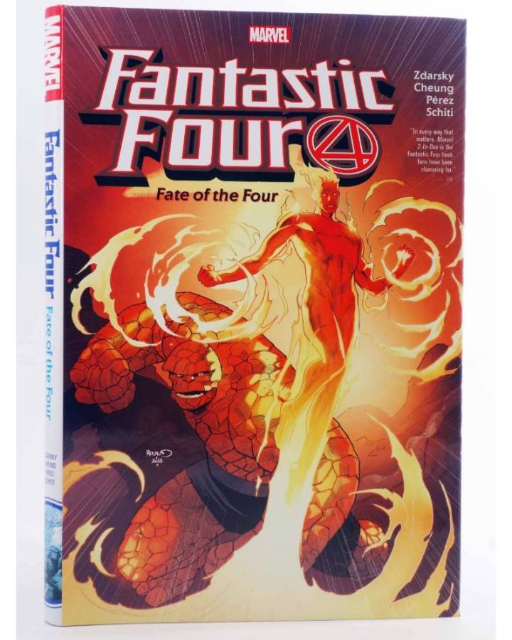 Cubierta de FANTASTIC FOUR FATE OF THE FOUR HC (Chip Zdarsky / Jim Cheung) Marvel 2021. EN INGLÉS