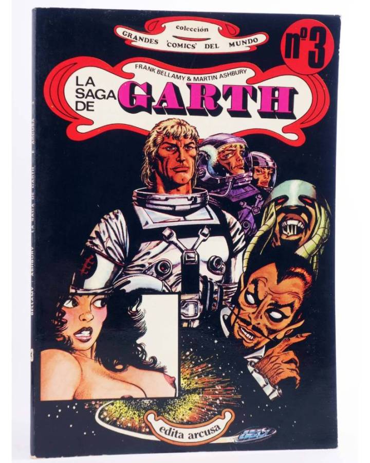 Cubierta de GRANDES COMICS DEL MUNDO 3. LA SAGA DE GARTH (Bellamy / Ashbury) Arcusa 1980