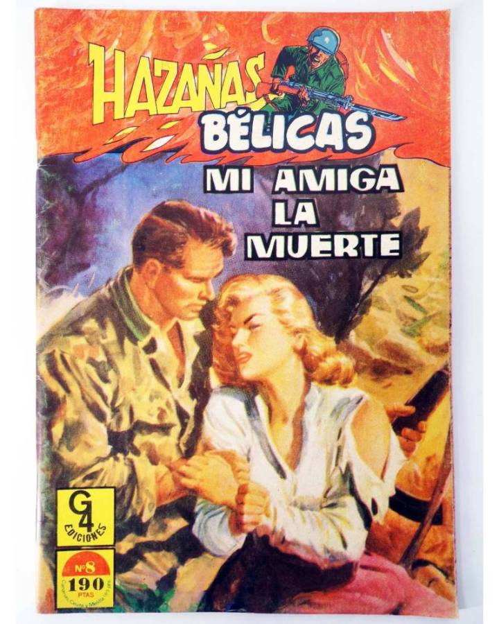 Cubierta de NOVELAS GRÁFICAS DE HAZAÑAS BELICAS 8. MI AMIGA LA MUERTE (Alex Simmons / V. Farrés) G4 1987