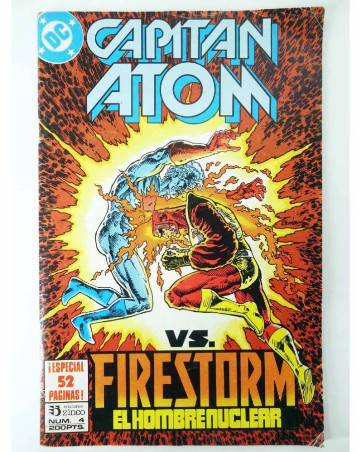 Cubierta de CAPITAN ATOM 4. VS FIRESTORM EL HOMBRE NUCLEAR (Cary Bates / Pat Broderick) Zinco 1989