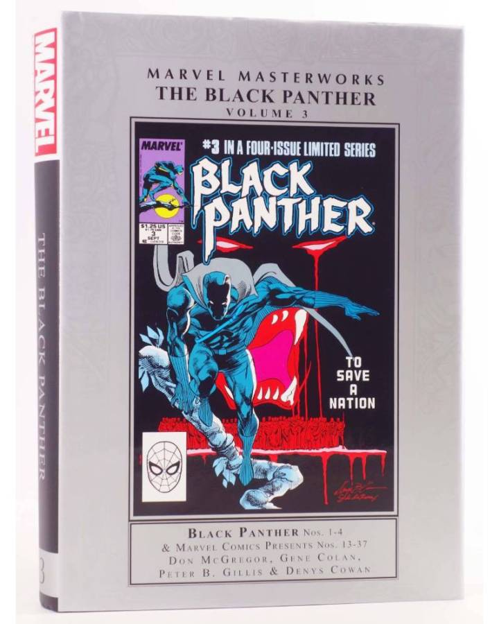 Cubierta de MARVEL MASTERWORKS BLACK PANTHER 3. HC (Don Mcgregor / Peter B. Gillis / Denys Cowan / Gene Colan) Marvel 20