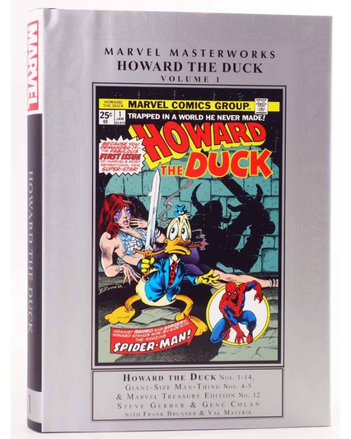 Cubierta de MARVEL MASTERWORKS HOWARD THE DUCK 1. HC (Steve Gerber / Gene Colan) Marvel 2020. EN INGLÉS