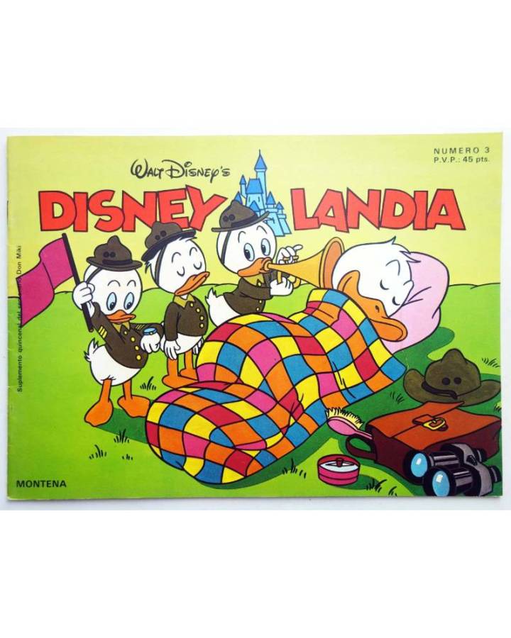 Cubierta de WALT DISNEY'S DISNEY LANDIA DISNEYLANDIA 3. Montena 1984