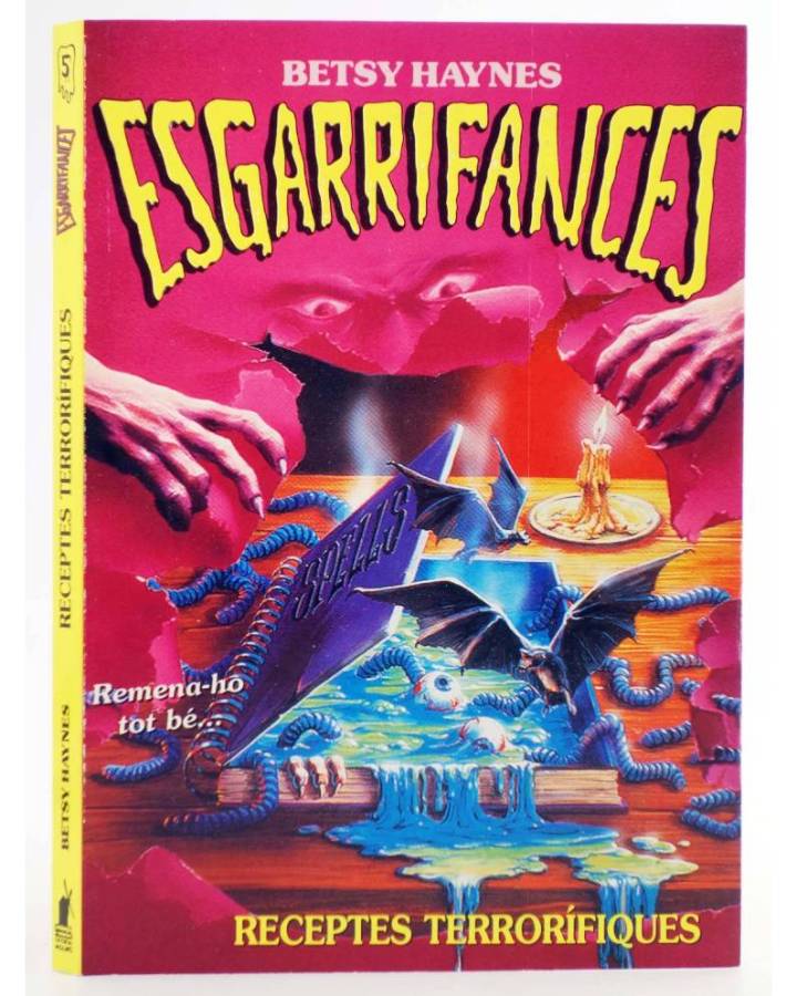 Cubierta de ESGARRIFANCES 5. RECEPTES TERRORÍFIQUES (Betsy Haynes) Molino 1997