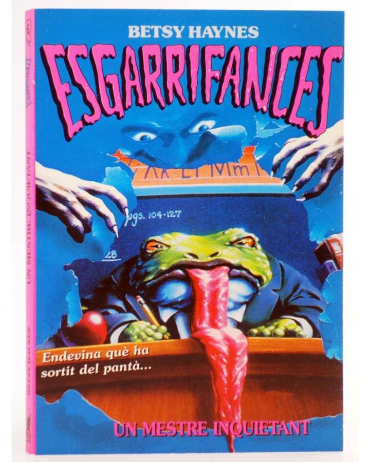 Cubierta de ESGARRIFANCES 6. UN MESTRE INQUIETANT (Betsy Haynes) Molino 1997