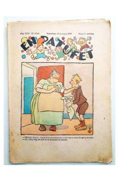 Cubierta de EN PATUFET 1249. Barcelona 18 març de 1928 (Vvaa) Baguña y Cornet 1928. INCOMPLETO