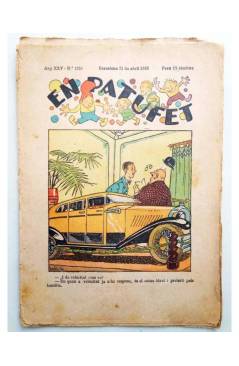 Cubierta de EN PATUFET 1255. Barcelona 21 abril de 1928 (Vvaa) Baguña y Cornet 1928. INCOMPLETO