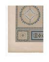 Contracubierta de JOURNAL DE LA DECORATION AÑO XIX LÁM. 2. PANNEAUX (Paul Lang) Ar. Guérinet Circa 1905. CROMOLITOGRAFÍA