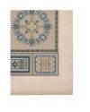 Muestra 1 de JOURNAL DE LA DECORATION AÑO XIX LÁM. 2. PANNEAUX (Paul Lang) Ar. Guérinet Circa 1905. CROMOLITOGRAFÍA 63x4