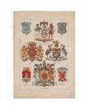 Cubierta de JOURNAL DE LA DECORATION AÑO XIX LÁM. 24. ARMOIRIES DE VILLES (H.G. Ströhl) Circa 1905. CROMOLITOGRAFÍA 63x4