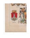 Contracubierta de JOURNAL DE LA DECORATION AÑO XIX LÁM. 24. ARMOIRIES DE VILLES (H.G. Ströhl) Circa 1905. CROMOLITOGRAFÍ