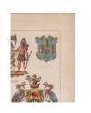 Muestra 3 de JOURNAL DE LA DECORATION AÑO XIX LÁM. 24. ARMOIRIES DE VILLES (H.G. Ströhl) Circa 1905. CROMOLITOGRAFÍA 63x