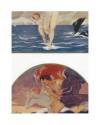 Muestra 4 de JOURNAL DE LA DECORATION AÑO XIX LÁM. 30. LES VENTS ZÉPHYR ET TEMPÊTE (Max Colombo) Circa 1905. CROMOLITOGR
