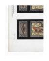Contracubierta de JOURNAL DE LA DECORATION AÑO XIX LÁM. 44. COMPOSITIONS POUR VITRAIL (J. Goller) Circa 1905. CROMOLITOG