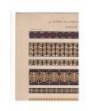 Muestra 2 de JOURNAL DE LA DECORATION AÑO XIX LÁM. 47. BORDURES (F. H. Ehmcke) Ar. Guérinet Circa 1905. CROMOLITOGRAFÍA 