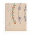 Contracubierta de JOURNAL DE LA DECORATION AÑO XIX LÁM. 54. BORDURES POUR LA CÉRAMIQUE (L. Hellmuth) Circa 1905. CROMOLI