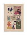 Cubierta de JOURNAL DE LA DECORATION AÑO XXI LÁM. 28. AFFICHES (Willy De Pogany) Ar. Guérinet Circa 1907. CROMOLITOGRAFÍ