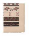 Muestra 1 de JOURNAL DE LA DECORATION AÑO XXV LÁM. 14. BORDURES (G. M. Ellwood) Ar. Guérinet Circa 1911. CROMOLITOGRAFÍA