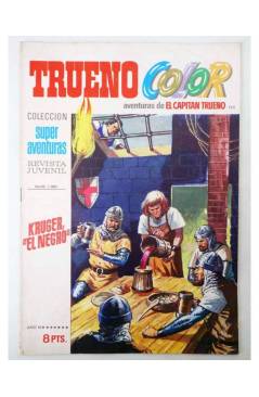 Cubierta de CAPITAN TRUENO COLOR SUPER AVENTURAS 1A EPOCA 129. KRUGER EL NEGRO (Víctor Mora) Bruguera 1971