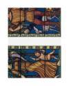 Muestra 4 de DEKORATIVE VORBILDER AÑO XXVI LÁM. 15. GLASFENSTER (K. Fuchs) J. Hoffmann 1915. CROMOLITOGRAFÍA 63x46