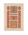 Cubierta de DEKORATIVE VORBILDER AÑO XXVI LÁM. 58. FRIESE UND FÜLLUNGEN (Josef Böhm) J. Hoffmann 1915. CROMOLITOGRAFÍA 6