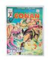 Cubierta de RELATOS SALVAJES VOL. 1 77. CONAN EL BÁRBARO. LOS HIJOS DEL LOBO BLANCO (Vvaa) Vértice 1980