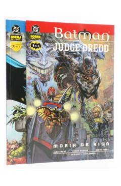 Cubierta de BATMAN JUDGE DREDD MORIR DE RISA 1 A 2. COMPLETA. Norma 2000