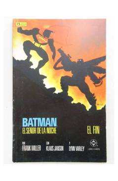 Cubierta de BATMAN EL SEÑOR DE LA NOCHE 4. EL FIN. Zinco 1987