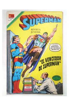 Cubierta de SUPERMAN NOVARO 891. EL VENCEDOR DE SUPERMÁN. Novaro 1972