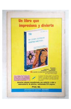 Contracubierta de SUPERMAN NOVARO 891. EL VENCEDOR DE SUPERMÁN. Novaro 1972