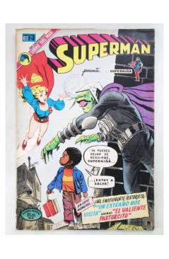 Cubierta de SUPERMAN NOVARO 909. UN EXTRAÑO NOS VISITA. Novaro 1973