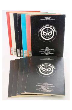 Contracubierta de EXTRA SUPERHÉROES 1 A 12. COMPLETA. Forum 1983