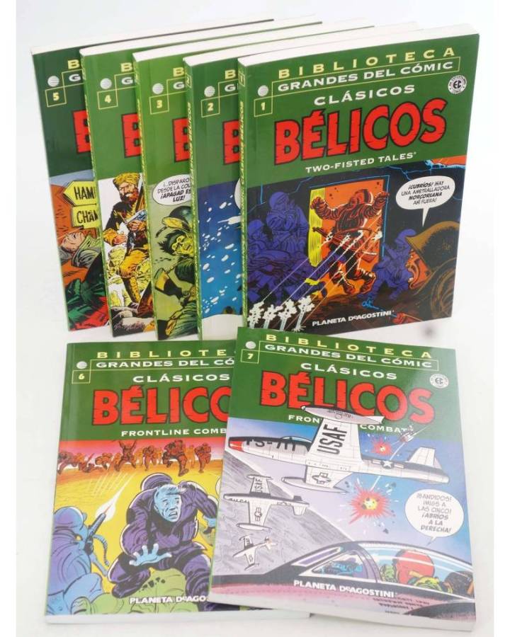 Cubierta de BIBLIOTECA GRANDES DEL CÓMIC EC: CLÁSICOS BÉLICOS 1 A 7. COMPLETA. Forum 2004