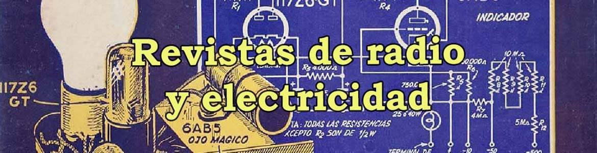 REVISTAS DE RADIO Y ELECTRICIDAD - Personaje de Revistas