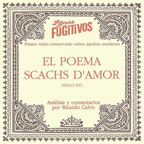 25/11/2022. EL POEMA SCACHS D"AMOR (Siglo XV)